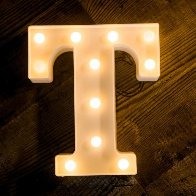 Marquee Letter Sign Lights - Alphabet T - Chronos