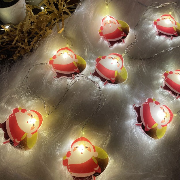 Santa led string lights warm white - Chronos