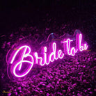 BRIDE TO BE PINK NEON SIGN LIGHT CHRONOS