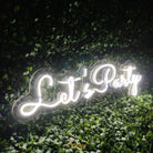 Let's Party Neon Sign Light White | Chronos