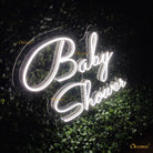 Baby Shower Neon Sign Light | White | Chronos