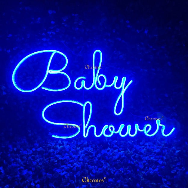 Baby Shower Neon Sign Light | Blue | Chronos