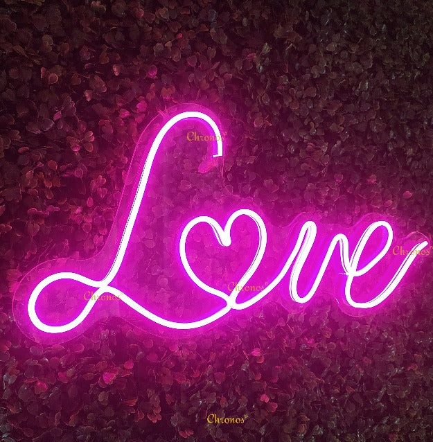 Love Neon Sign Light | Pink | Chronos