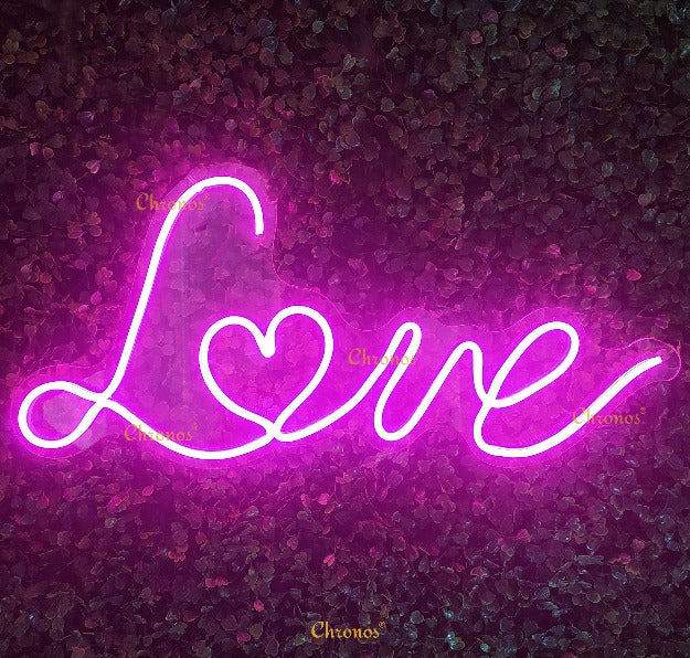 Love Neon Sign Light | Pink | Chronos