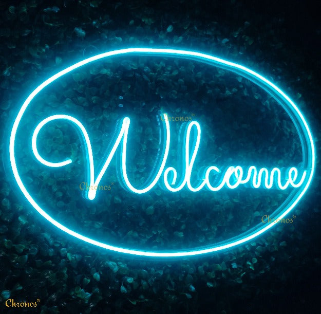 Welcome Neon Sign Light | ICEBLUE | Chronos