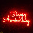 Happy Anniversary Neon Sign Light | Red | Chronos