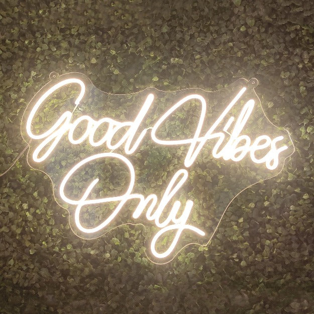 Good Vibes Only | Neon Sign Light | Warm white