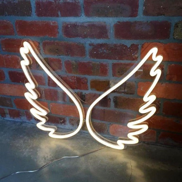 Neon Sign Light | Wall Hanging | Angel Wings