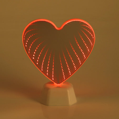 Infinity Heart Mirror LED Lamp (Red) - Chronos