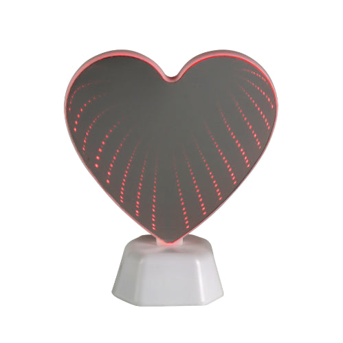 Infinity Heart Mirror LED Lamp (Red) - Chronos