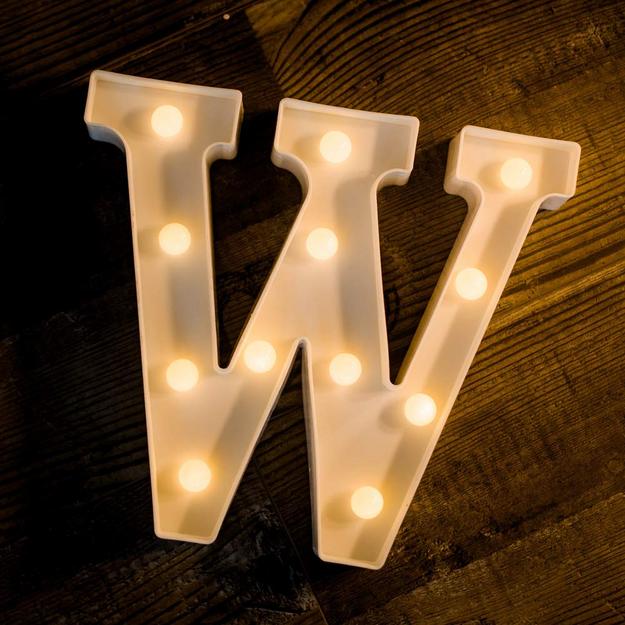 Marquee Letter Sign Lights - Alphabet W - Chronos