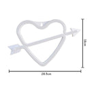 Neon Sign Lamp Wall Hanging Battery & USB Operated Cupid Heart