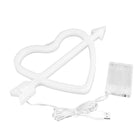 Neon Sign Lamp Wall Hanging Battery & USB Operated Cupid Heart