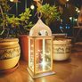 Vintage Decorative Lantern with Fairy Lights | Battery Operated