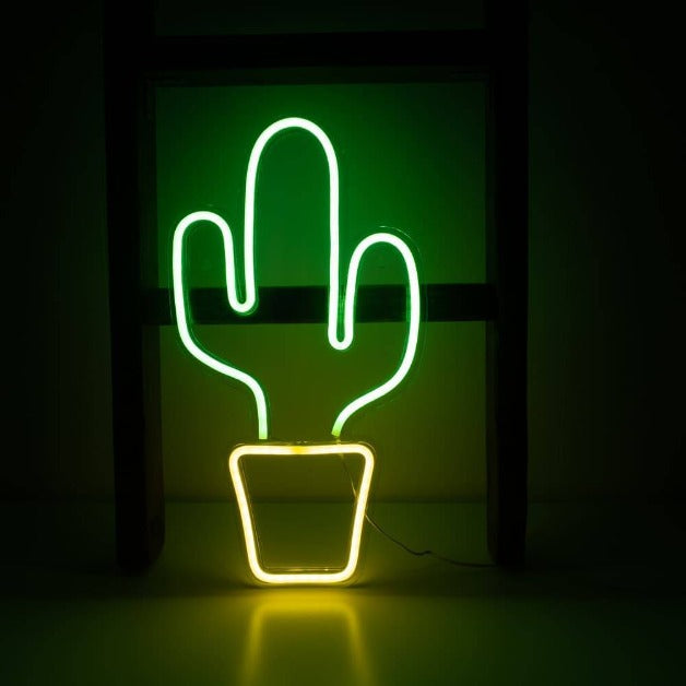 Neon Sign Light | Wall Hanging | Cactus