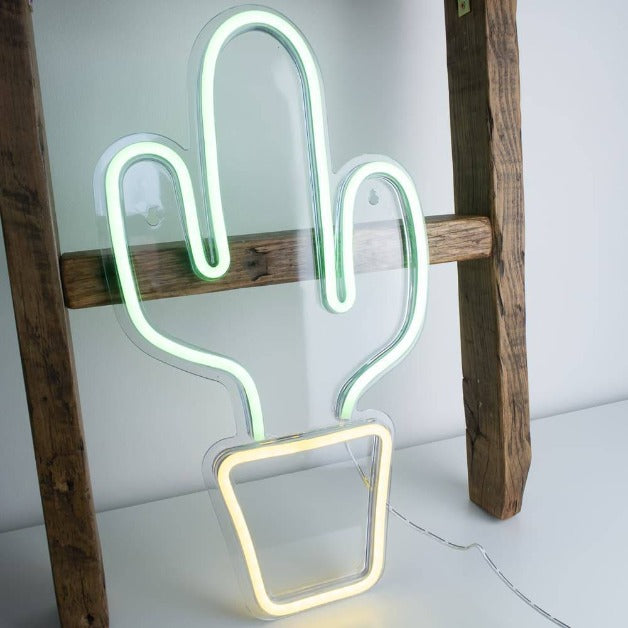Neon Sign Light | Wall Hanging | Cactus