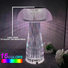 Mushroom Reflection Portable LED Crystal Table Lamp