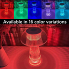 Mushroom Reflection Portable LED Crystal Table Lamp