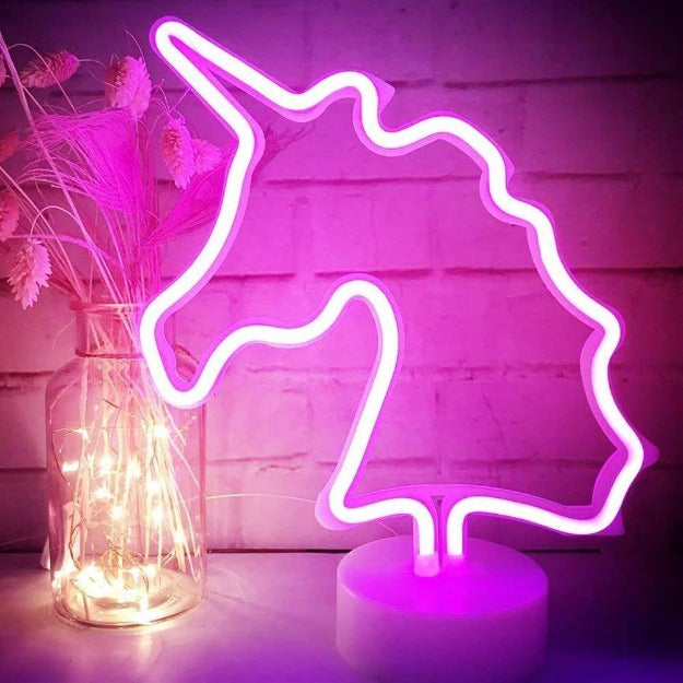 Neon Sign Lamp | Battery & USB Operated | Unicorn