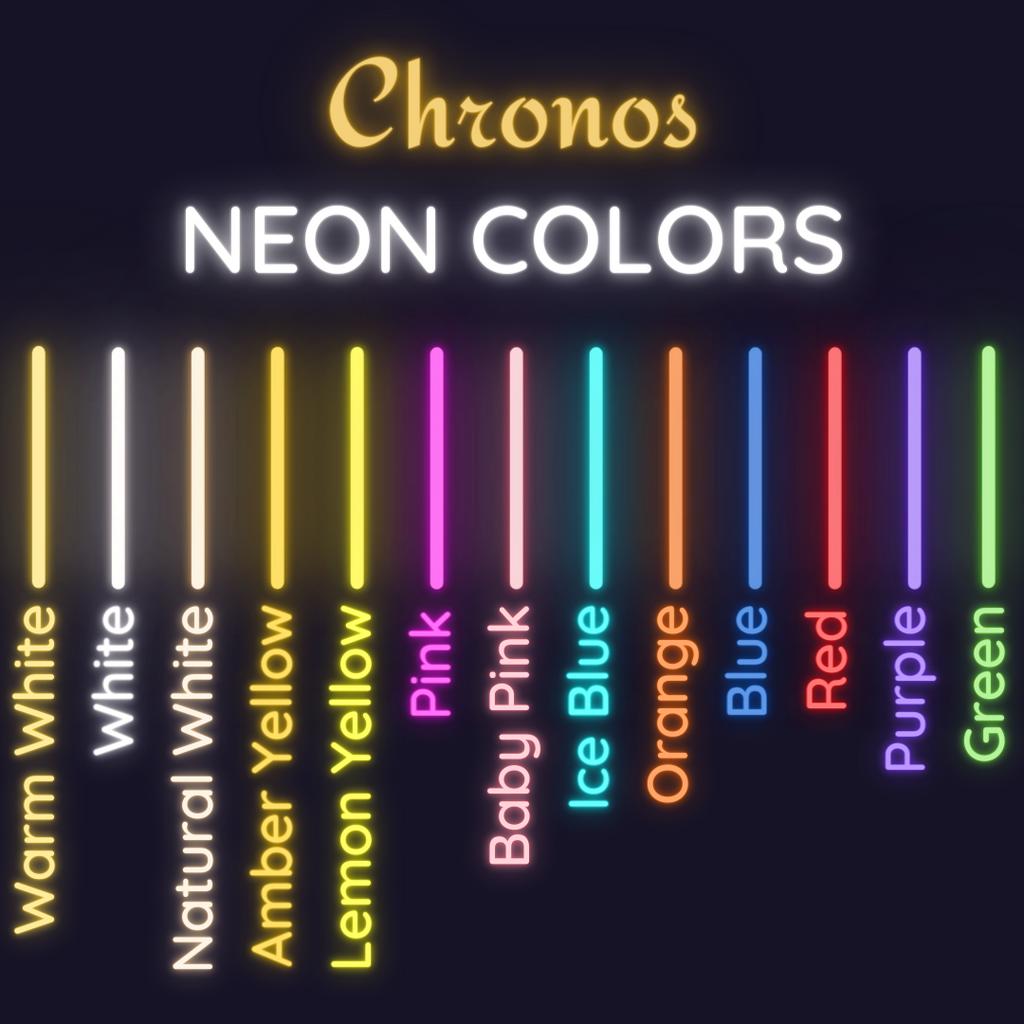 Chronos Lights Neon Color Options
