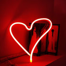 Neon Sign Lamp Wall Hanging | Battery & USB Operated | Quirky Heart