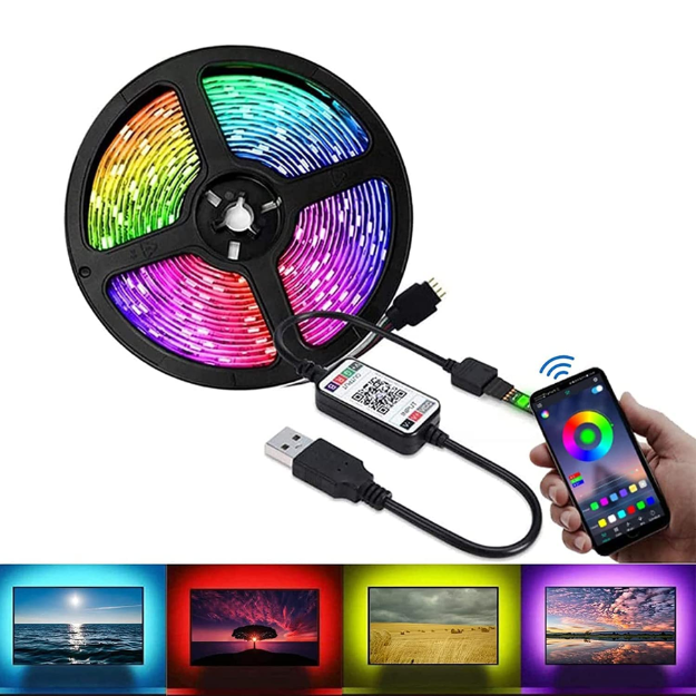 USB RGB LED Strip Lights with Smart App | Customizable Lighting ...