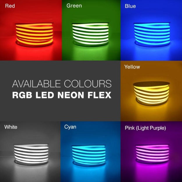 RGB Neon Flex LED Strip Lights | RGB Multicolor Remote Control