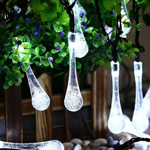 Raindrop Decorative Lights - 3AA Battery Operated | White LED - Chronos