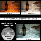 Rose Crystal Reflection Portable LED Table Lamp | Chronos Lights