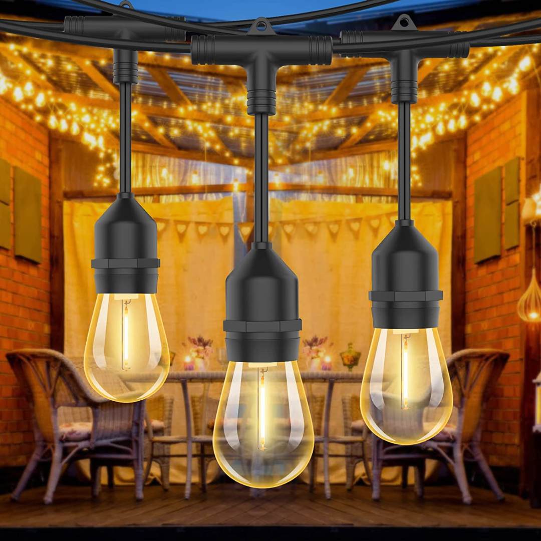 String Bulbs Waterproof Hanging Outdoor String Lights: Shop now – Chronos Lights