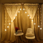 Star Gateway Curtain Lights | 16 Stars | Warm White LED - Chronos