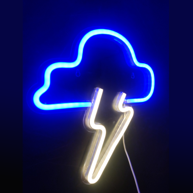 Neon Sign Light | Wall Hanging | Thunder Cloud
