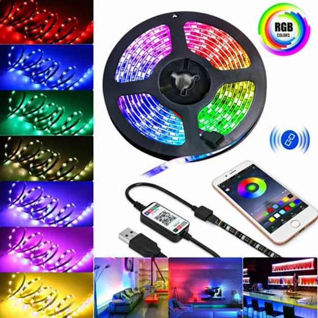 USB RGB LED Strip Lights with Smart App | Customizable Lighting ...