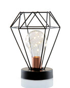 Geometric Metal Cage Lamp - Diamond Shape - Chronos