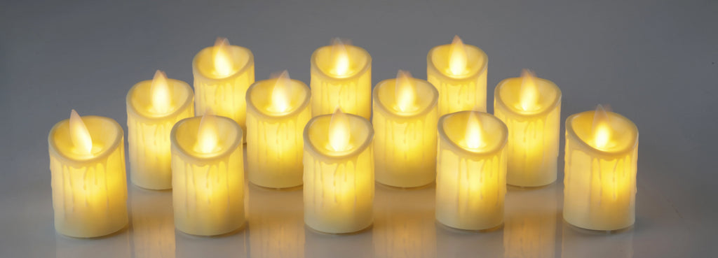 LED Moving Wick Candle | Pack of 12 | 2" - Chronos