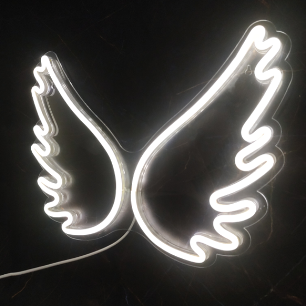 Neon Sign Light | Wall Hanging | Angel Wings
