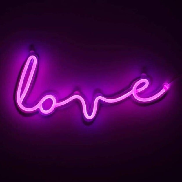 Neon Sign Lamp - Quirky Love | Pink