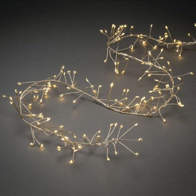 Portable copper wire fairy lights powered by 3xAA batteries for home décor, parties, and events