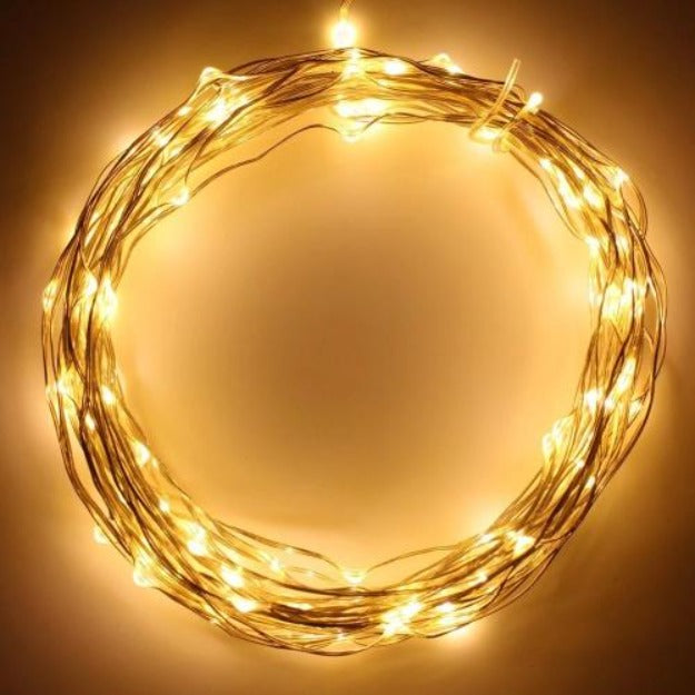 3AA Battery Operated Copper Wire Fairy String Lights – Portable and Flexible LED Decoration