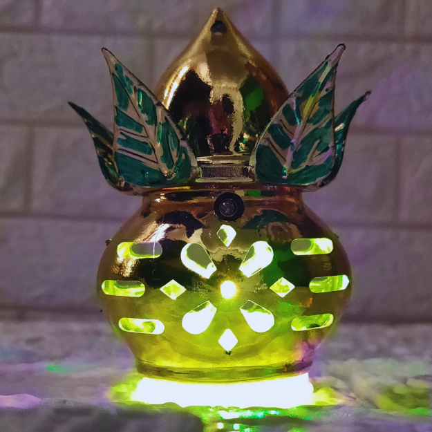 Battery Operated Kalash Lighting – No Smoke, Just Pure Radiance