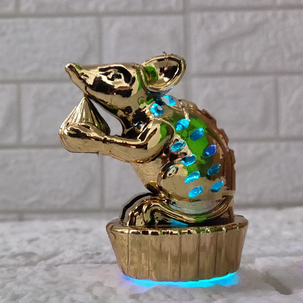 Battery Operated Mushak Lamp with Color-Changing LED – Safe & Smokeless