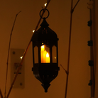 Moroccan Decorative Lantern with LED Candle | Battery Operated