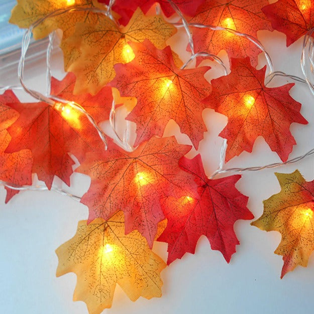 Maple Leaf String Lights | Warm White