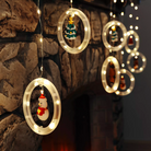 Christmas Rings Curtain Lights | Warm White LED | Chronos Lights