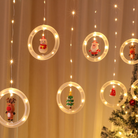 Christmas Rings Curtain Lights | Warm White LED | Chronos Lights