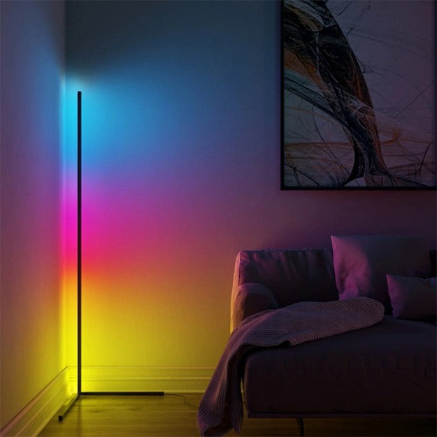Smart RGB Corner Floor Lamp | Remote Control Color Changing | Chronos Lights