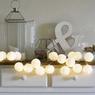 Cotton Ball String Lights - White Chronos