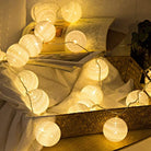 Cotton Ball String Lights - White Chronos