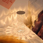 Curvy Reflection Portable LED Crystal Table Lamp | Chronos Lights