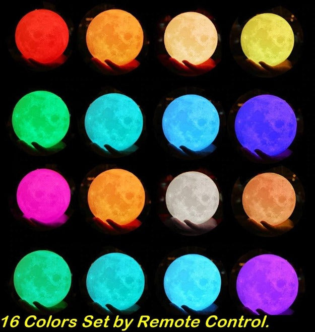 Custom photo Moon Lamp by Chronos Lights – Romantic and sentimental gift for couples and families